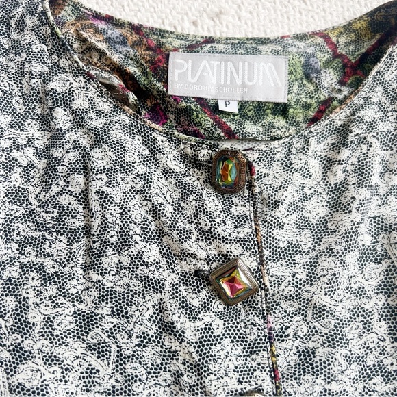 Vintage 90s Cropped Top and Aline Midi Skirt Matching Set - Picture 3 of 12